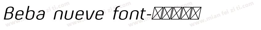 Beba nueve font字体转换